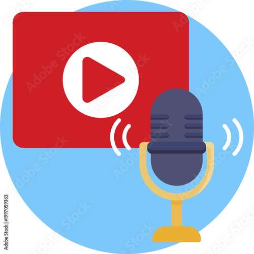 A video camera symbol with a small plus sign, indicating the option to add or create a new video.