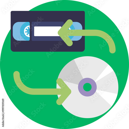 A rectangular device with a disc slot on the front, often accompanied by a circular disc symbol to indicate DVD playback.