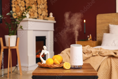 Aroma diffuser with lemons ...