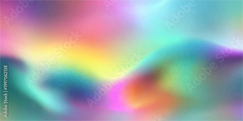 An artistic rainbow background features a bright colorful design with motion waves and a blur texture of light pink and blue colors for an energetic abstract wallpaper