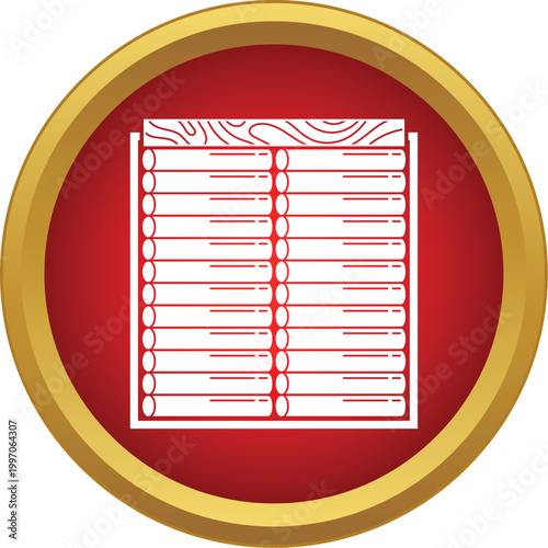 Box of cigars icon representing luxury, tobacco, and smoking