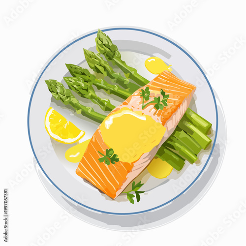 Lachs mit Spargel & Hollandaise