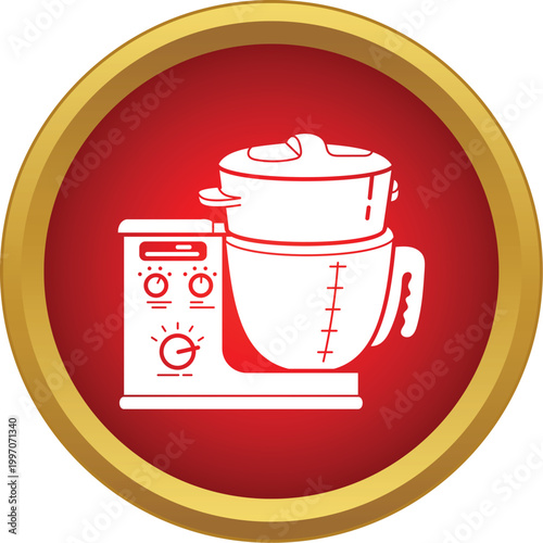 Food processor blender icon representing cooking and preparing meals