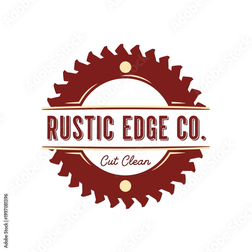 Rustic Edge Company Saw Logo.