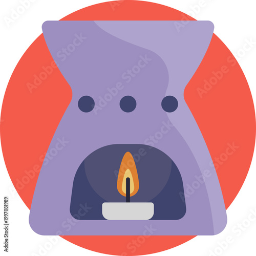 A small droplet shape combined with one or two leaves, symbolizing natural plant extracts used in aromatherapy.