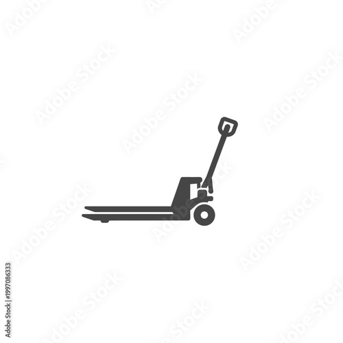 Industrial manual pallet jack for warehouse material handling