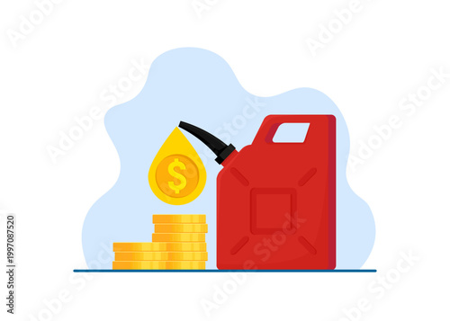 Global Gas Prices and Fuel Economy Impact Illustration