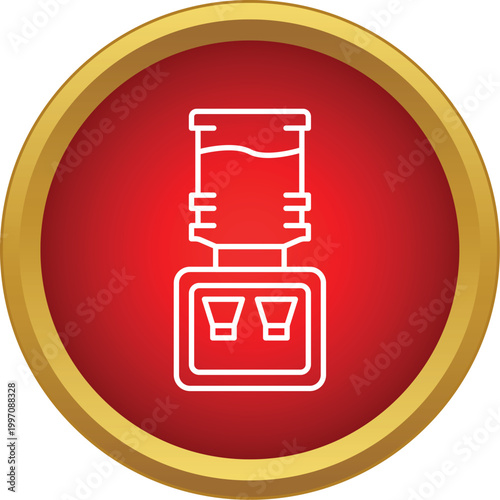 Water cooler dispenser providing accessible hydration and refreshment in a modern office