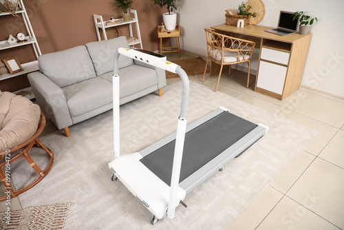 Treadmill, sofa and workpla...