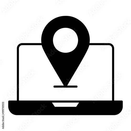 map laptop pin