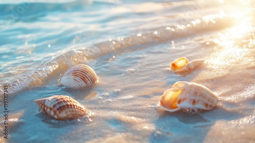 sea shells on the beach