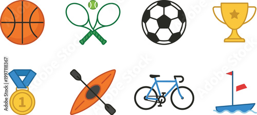 soccer player silhouettes in various action poses
