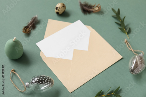 Composition with blank card...