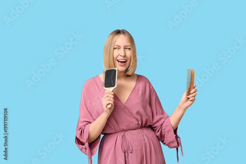 Beautiful young woman with ...