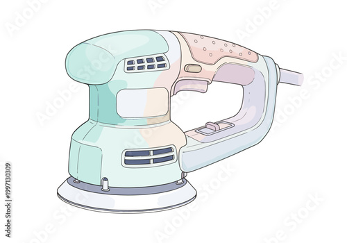 Modern orbital sander tool for woodworking and home improvement projects