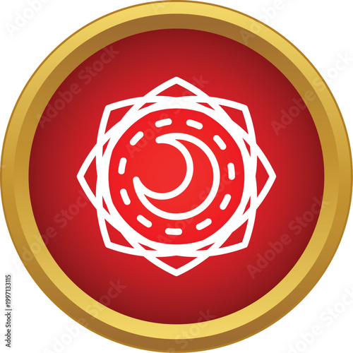 Photography Muladhara root chakra icon illustrating energy balance and stability