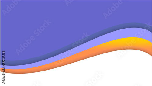 Free Download Vibrant wavy lines in purple, blue, and orange colors on a white background - GFXLoad