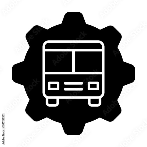 Bus icon vector. Public transport Illustration sign. Bus stop symbol. Bus station logo. Bus route web icon.