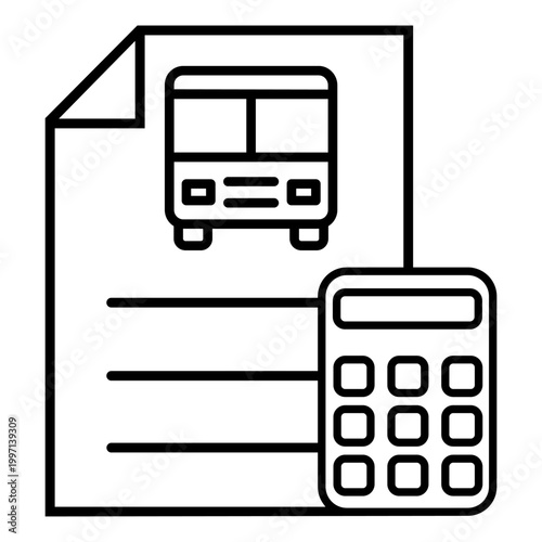 Bus icon vector. Public transport Illustration sign. Bus stop symbol. Bus station logo. Bus route web icon.