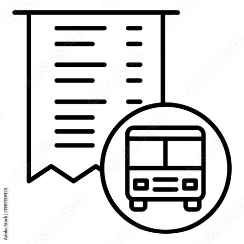 Bus icon vector. Public transport Illustration sign. Bus stop symbol. Bus station logo. Bus route web icon.