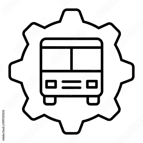 Bus icon vector. Public transport Illustration sign. Bus stop symbol. Bus station logo. Bus route web icon.