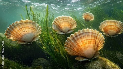 sea shells on the sea