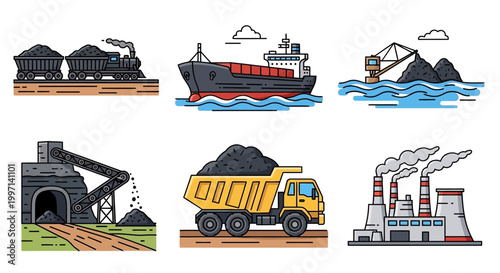 Industrial mining transportation and equipment.