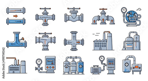 Industrial valves and machinery components.