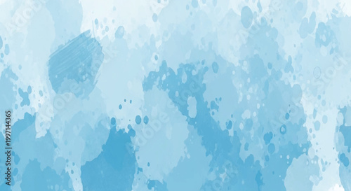 Watercolor texture with blue abstract splashes high-quality