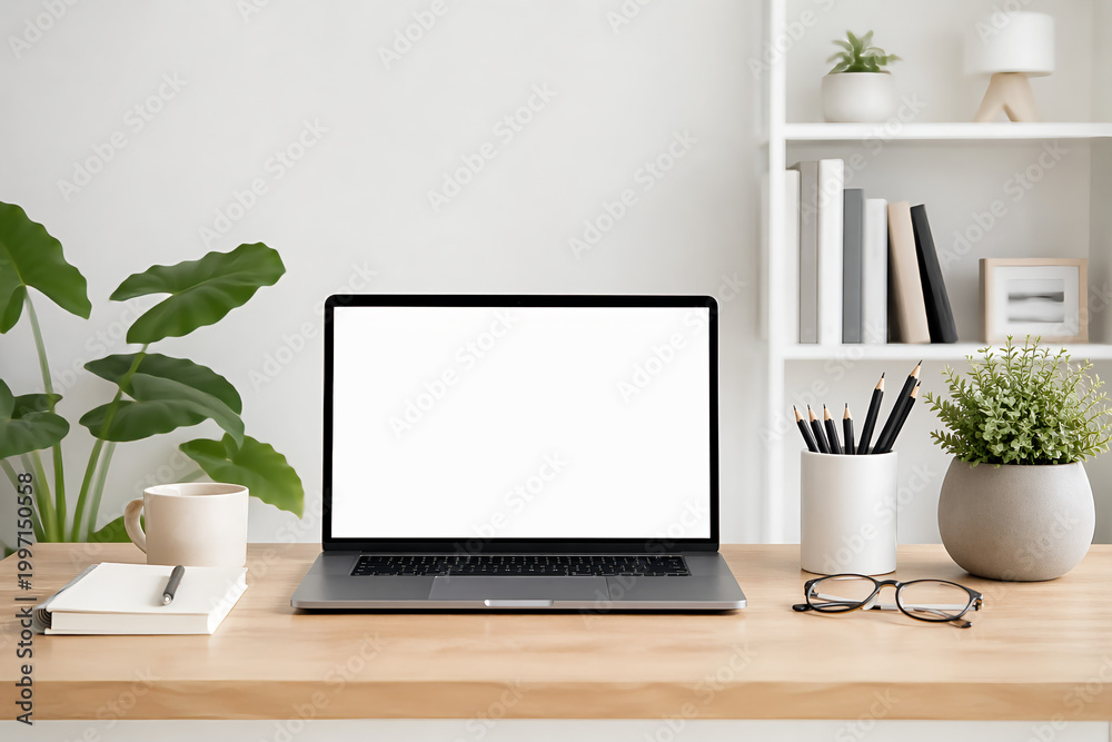 Fototapeta premium laptop on the table