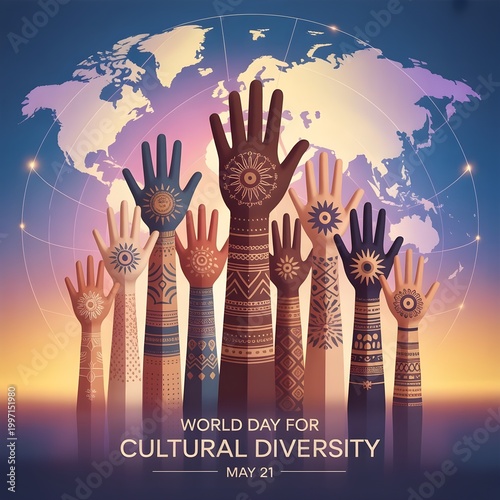 Radiant Diversity and Togetherness Illustration
