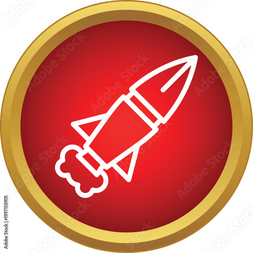 Rocket icon representing startup, success, and innovation