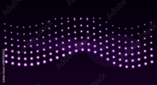 Purple dot pattern in dark background with gradient effect for nightlife