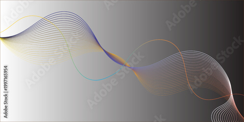 A colorfull webline and valleys is featured 
in an abstract background illustration