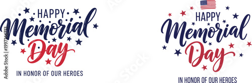 Festive memorial day graphic with patriotic stars and stripes  memorial day,