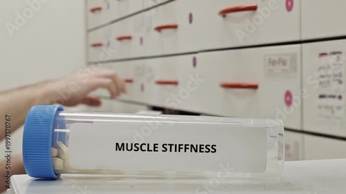 MUSCLE STIFFNESS treatment tablets used to relieve rigidity and improve muscle flexibility