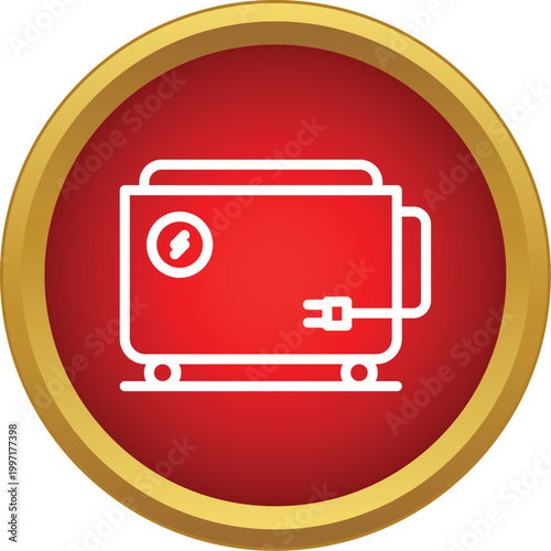 Toaster icon representing electric household cooking equipment