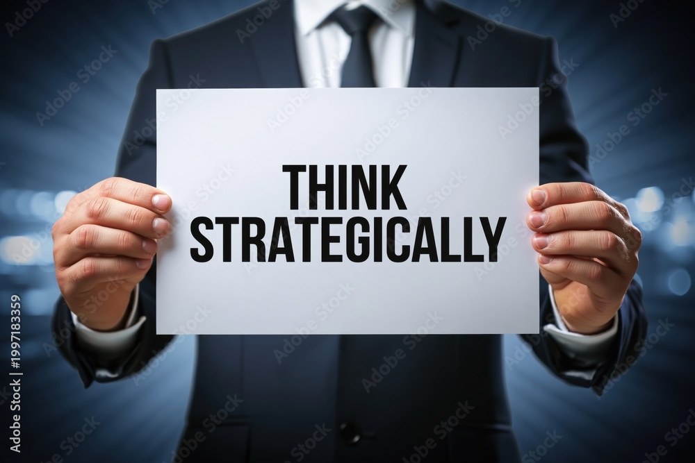 Obraz premium Corporate Leader Encouraging Employees to Think Strategically