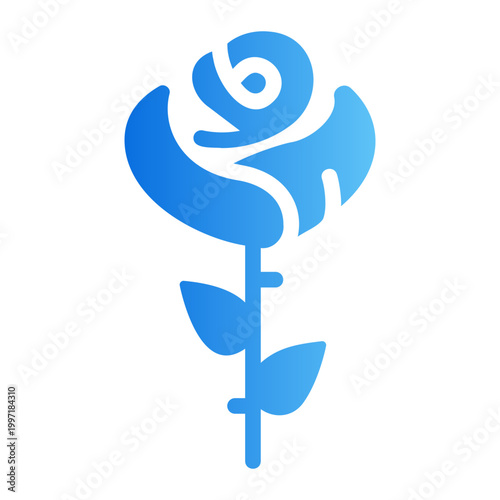 Rose Line Gradient Icon