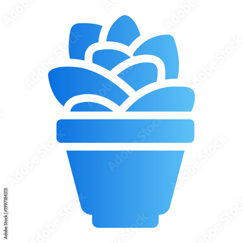 Succulent plant Line Gradient Icon