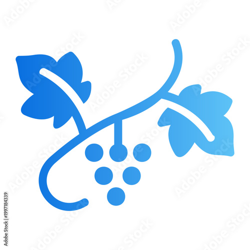 Vine plant Line Gradient Icon