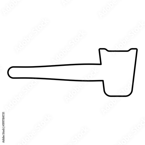 Nut cracker nutcracker contour outline line icon black color vector illustration image thin flat style