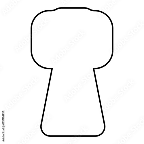 Wine cork champagne stopper alcohol bottle bung contour outline line icon black color vector illustration image thin flat style
