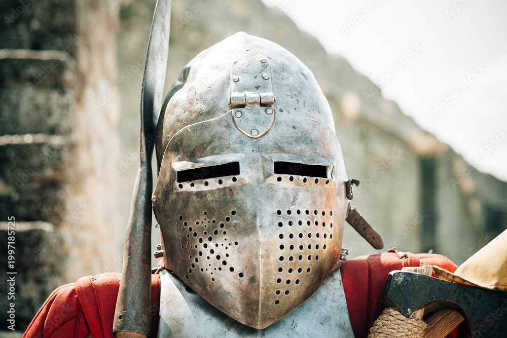 Obraz premium Medieval Knight Helmet
