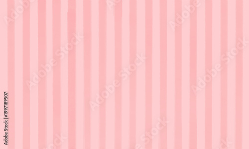 水彩で描いたピンクの縞模様背景