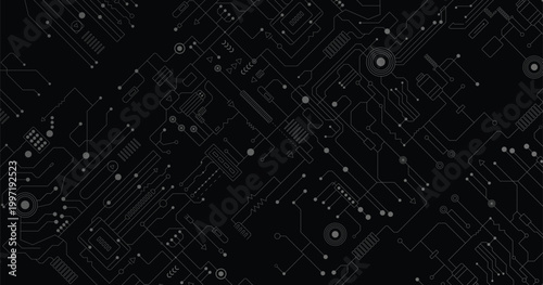 Printed Circuit Board (PCB) Design Illustration