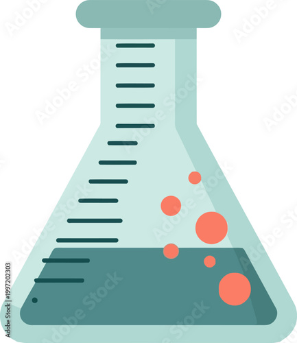 Modern icon medical healthcare and medicine a laboratory flask illustration representing scientific research and development in the field of science and health