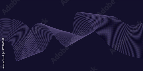 Blue abstract background with glowing circles. Swirl circular lines pattern. Geometric spiral. Twirl element. Modern graphic design. Futuristic technology concept.