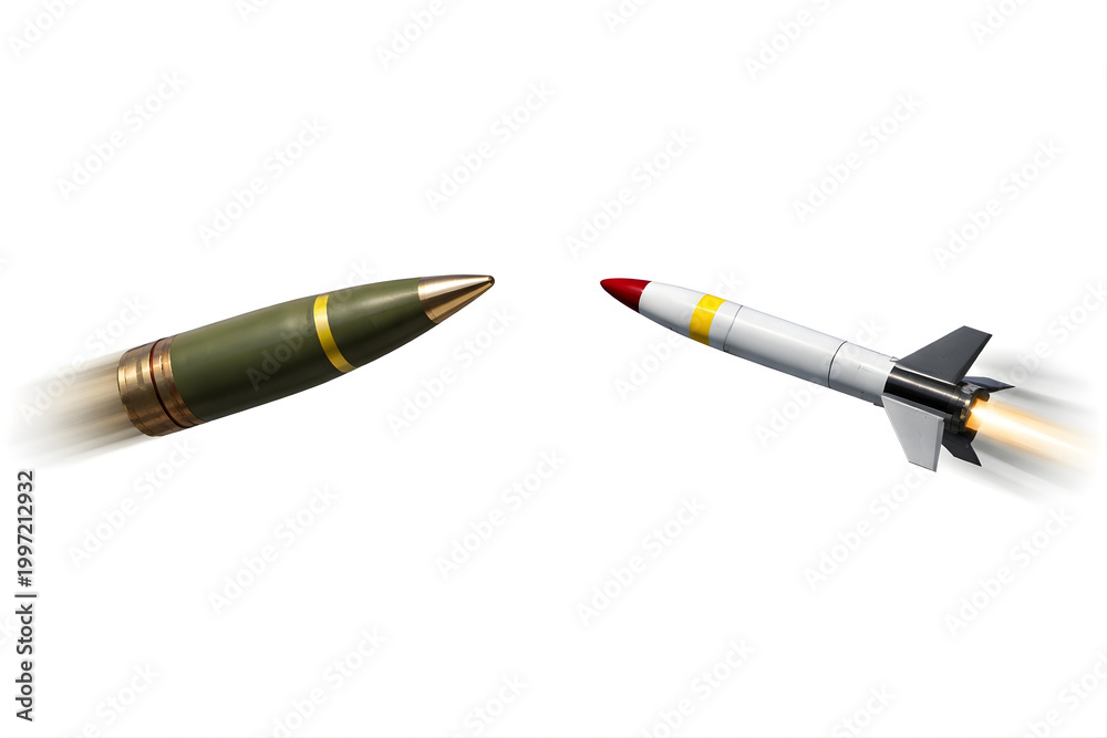Naklejka premium Impact Imminent: Shell vs. Interceptor