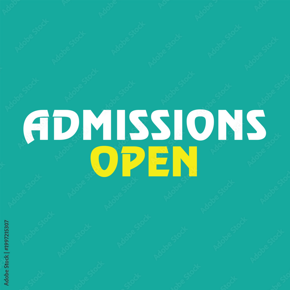 Fototapeta premium admission open banner social media post template school college university
